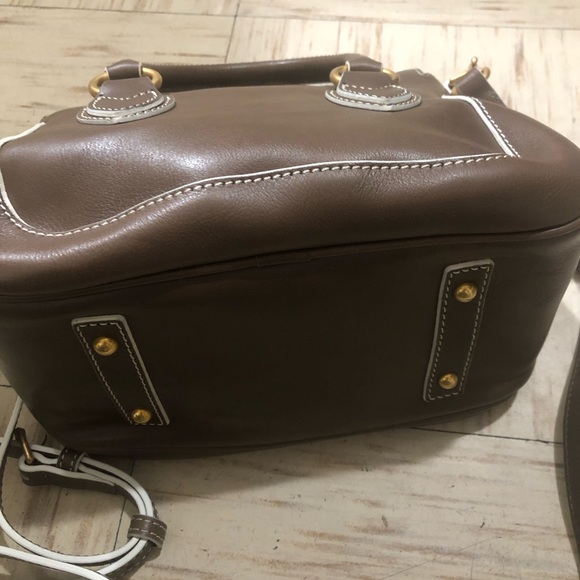 Dooney & Bourke Florentine Leather Small Satchel-Elephant - Picture 8 of 16